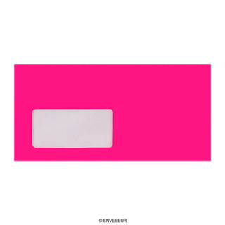Neon roza omotnica s prozorom 110x220 mm (DL)