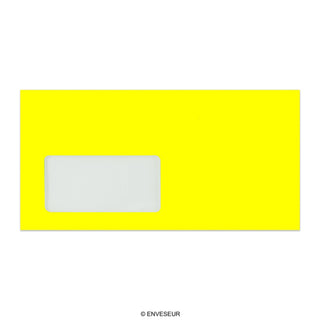 Neon žuta omotnica s prozorom 110x220 mm (DL)