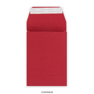 162x114x25 Tamnocrvena marka Marque lagani Gusset 160gsm Omotnice za ogulitje i brtvljenje