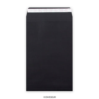 324x229x25 Crna pošta Marque lagani Gusset 180gsm Omotnice za ogulitje i brtvljenje