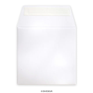 125x125mm Bijeli kvadratni post Marque lagani 180gsm oguliti i zatvoriti omotnice