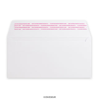 114x229mm DL+ bijeli novčanik Post Marque lagani 180gsm Ogulite i zatvorite omotnice