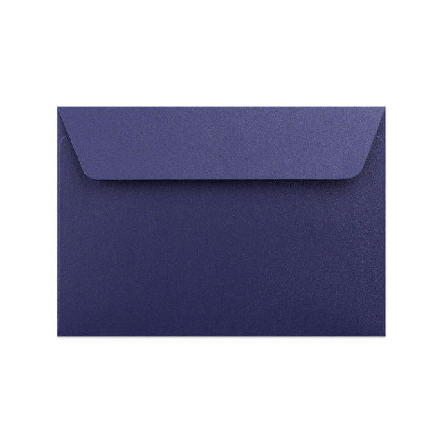 Pearlescent Envelopes Dark Blue 114 x 162 mm (C6) Peel and Seal
