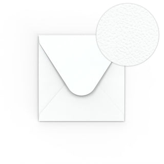 Bijela omotnica s efektom čekićane teksture 110x100 mm