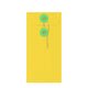 Coloured envelopes with string and washer closure Yellow + Green 220 x 110 mm (DL)