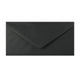 Paper Lined Envelopes Black + Gold Foil 110 x 220 mm (DL)